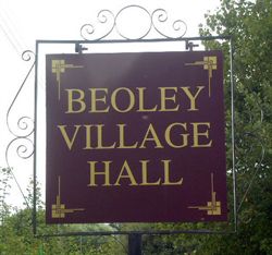 Beoley Village Hall sign